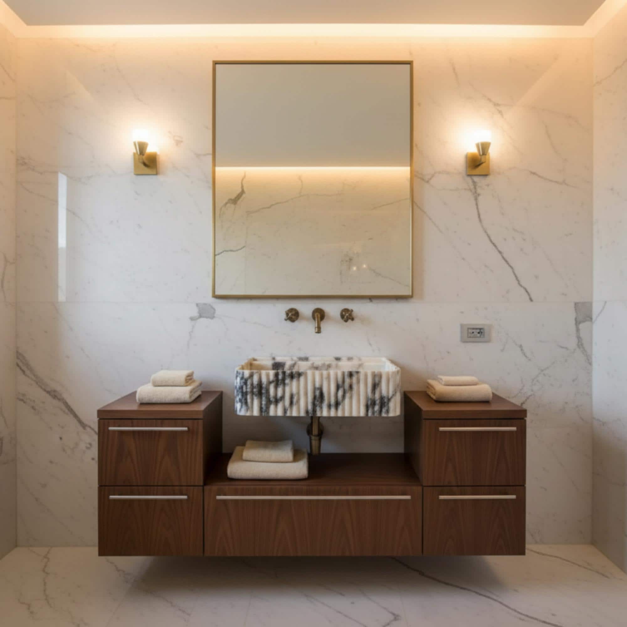 Handcarved Custom Size Calacatta Viola Marble Sink, Calacatta Viola Marble Sink , Bathroom Marble Sink, Powder Room Sink