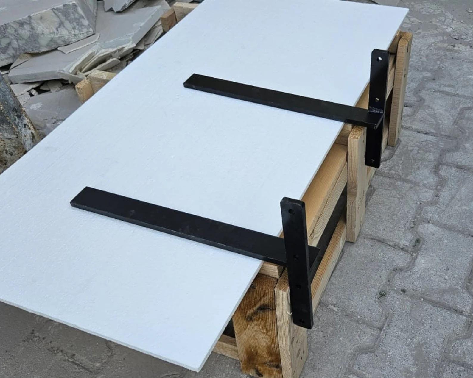 Iron Wall Mounting Brackets, Marble Sink Hardware