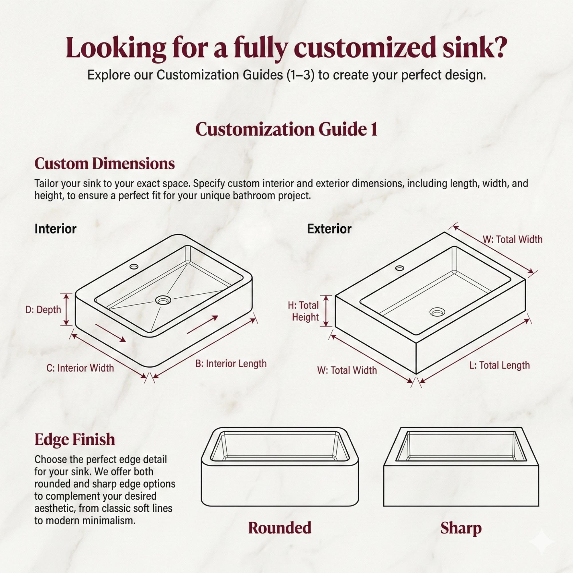 Natural Travertine Sink, Wall Mounted Sink, Fluted Marble Sink Basin