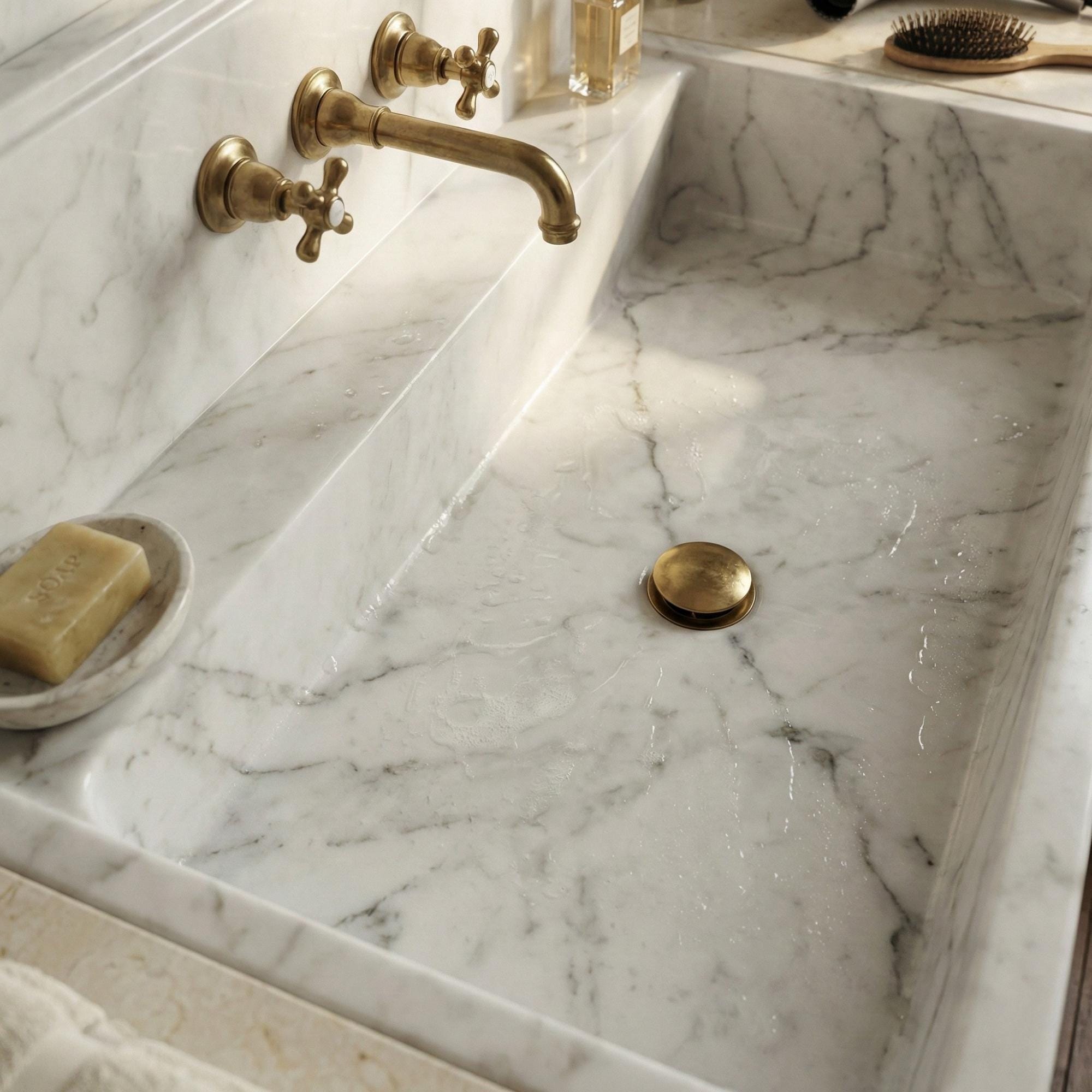 Lilac Marble Vanity Sink, Handmade Luxury Bathroom Basin, Unique Natural Stone, Modern Luxury Lilac Marble Sink